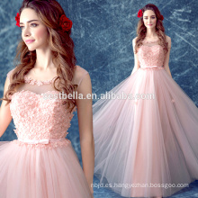 OEM fábrica Dubai diseñadores rosa floral vestidos de noche de baile formal de Navidad Homecoming Sweet Girl Dress